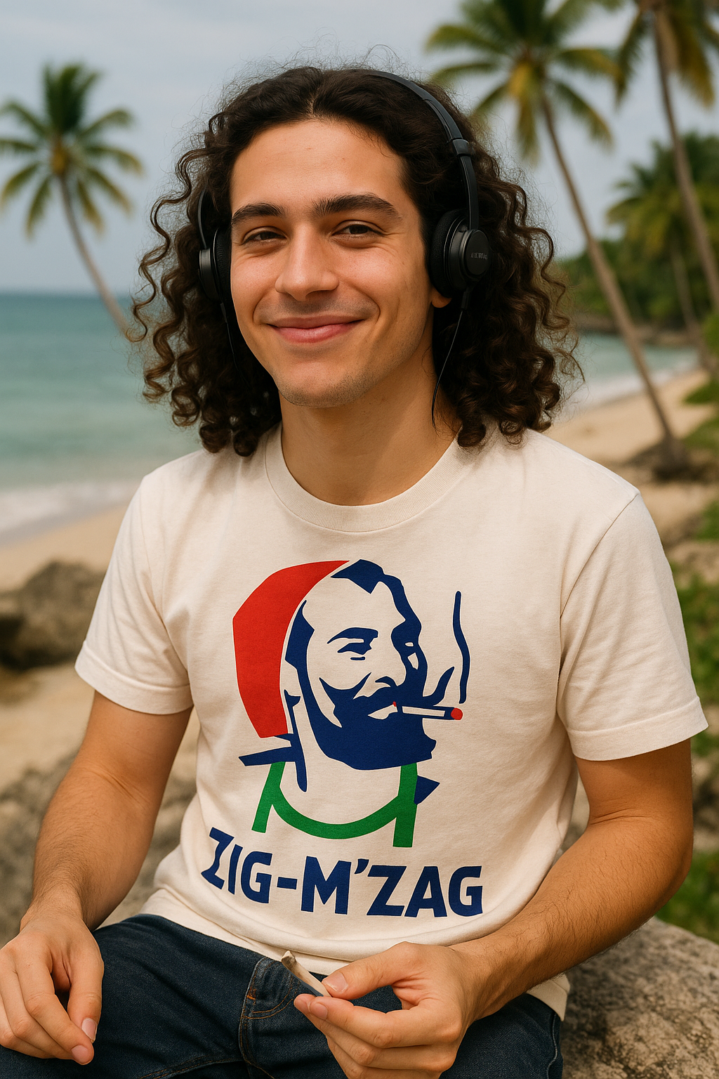 Bladi Series -Heavyweight Unisex Crewneck T-shirt | Morocco - ZigM'zag light