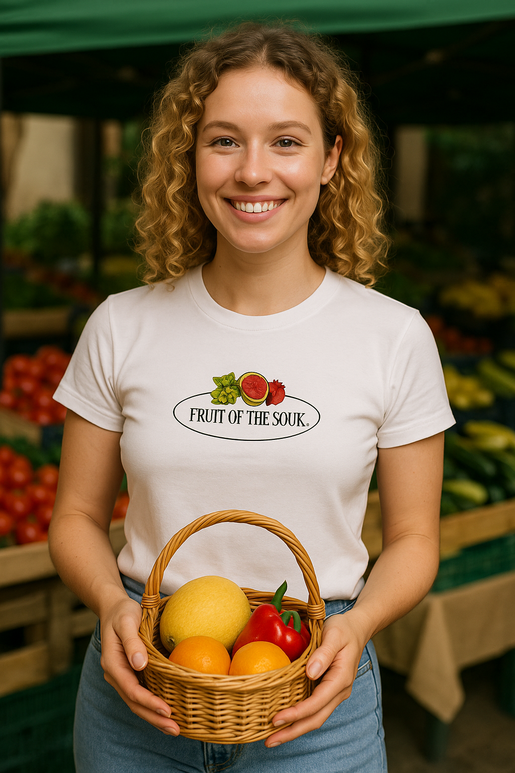 Ladies Series - Premium Womens Crewneck T-shirt | Fruit of the Souk